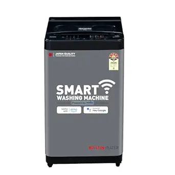 Panasonic 8 Kg Wifi Fully-Automatic Top Loading Smart Washing Machine (NA-F80CH4CRB, Charcoal Inox Grey, 2025 Model, Drynamic Spin)