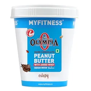 MYFITNESS Peanut Butter High Protein Dark Chocolate Spread Smooth 510g | Added Whey Protein | 29g Protein for Muscle Building | 8g Fiber | Pre & Post-Workout Snacks | Cholesterol Free | Zero Trans Fat