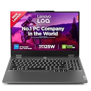 Lenovo [Smartchoice LOQ 12th Gen Core i5-12450HX | NVIDIA RTX 3050 6GB (16GB RAM/512GB SSD/15.6 Inch (39.6cm)/144Hz/Windows 11/MS Office 21/3 Month Game Pass/Grey/2.4Kg), 83GS003UIN Gaming Laptop