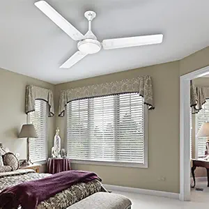 Polycab Airika 1200mm BLDC Ceiling Fan with Remote | Energy Efficient | 5 Star Rated | High Speed | 2 years warranty (White)